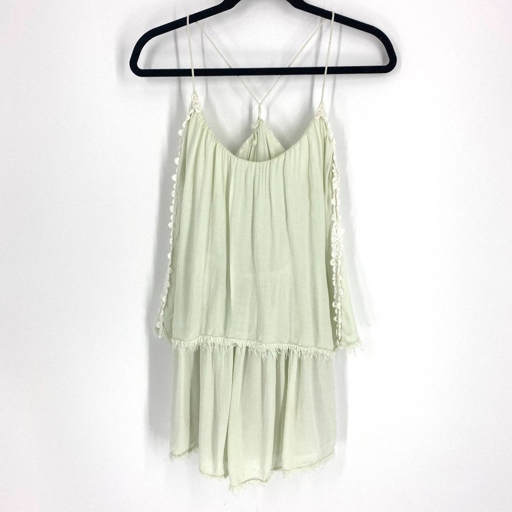 Free People | Layered Raw Hem Tank Top Size S